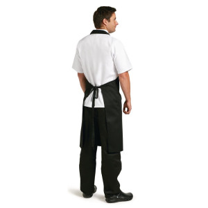 Predpasnik Bavette Noir iz polikotona 900 x 1040 mm - Whites Chefs Clothing - Fourniresto