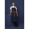 Predpasnik za natakarja iz modrega denim materiala z bombažnim pasom 1000 x 700 mm - Whites Chefs Clothing - Fourniresto