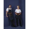 Predpasnik za natakarja iz modrega denim materiala z bombažnim pasom 1000 x 700 mm - Whites Chefs Clothing - Fourniresto