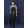 Predpasnik Bavette Denim Noir Southside iz poliestra in bombaža 700 x 1000 mm - Whites Chefs Clothing - Fourniresto