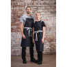 Predpasnik Bavette Denim Noir Southside iz poliestra in bombaža 700 x 1000 mm - Whites Chefs Clothing - Fourniresto