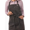 Predpasnik Bavette Taupe Urban Dorset iz bombaža 762 x 863 mm - Chef Works - Fourniresto