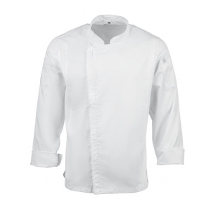 Poznamo mešano kuhinjsko obleko z belo zadrgo Hartford - velikost XL - Chef Works - Fourniresto.