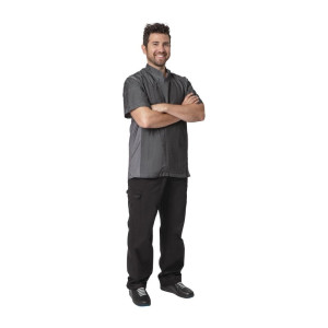 Poznate mešano kuhinjsko jakno iz denim materiala z kratkimi rokavi Urban Delancey - velikost S - Chef Works - Fourniresto.