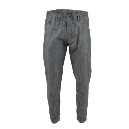 Pantalon de Cuisine Jogger à Fines Rayures Noires et Blanches - Taille M - Chef Works - Fourniresto Pantalon de Cuisine Jogger à Fines Rayures Noires et Blanches - Taille M - Chef Works - Fourniresto