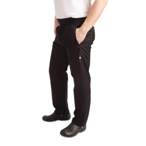 Hlače Slim črne za moške - Velikost XL - Chef Works - Fourniresto