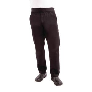 Hlače Slim črne za moške - Velikost XL - Chef Works - Fourniresto
