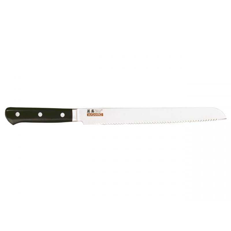 Nož za kruh z nazobčanim rezilom, dolžina rezila 24 cm, japonske kakovosti Masahiro Nož za kruh z nazobčanim rezilom, dolžina rezila 24 cm, japonske kakovosti Masahiro