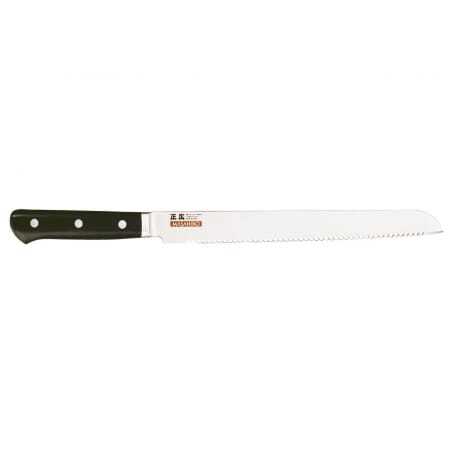 Nož za kruh z nazobčanim rezilom, dolžina rezila 24 cm, japonske kakovosti Masahiro