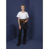 Predpasnik za natakarja iz modrega denim materiala z oker pasom iz bombaža 700 x 430 mm - Whites Chefs Clothing - Fourniresto