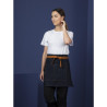 Predpasnik za natakarja iz modrega denim materiala z oker pasom iz bombaža 700 x 430 mm - Whites Chefs Clothing - Fourniresto