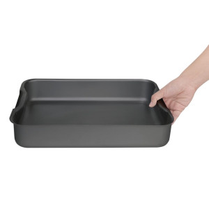 Pekač za pečenje iz anodiziranega aluminija 370 x 265 mm - Vogue - Fourniresto