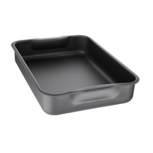 Pekač za pečenje iz anodiziranega aluminija 370 x 265 mm - Vogue - Fourniresto