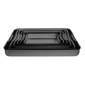 Pekač za pečenje iz anodiziranega aluminija 370 x 265 mm - Vogue - Fourniresto