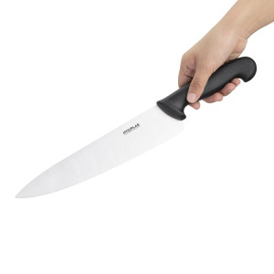 Nož za kuhanje črne barve z rezilom dolžine 25,5 cm - Hygiplas - Fourniresto