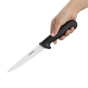 Nož za filetiranje črne barve, dolžina rezila 15 cm - Hygiplas - Fourniresto