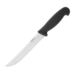 Nož za kuhinjo z vdolbinami, črna rezila 12,5 cm - Hygiplas - Fourniresto