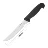 Nož za kuhinjo z vdolbinami, črna rezila 12,5 cm - Hygiplas - Fourniresto