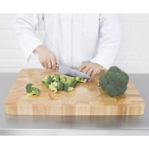 Rezalna deska pravokotne oblike iz lesa 610 x 455 mm - Vogue - Fourniresto