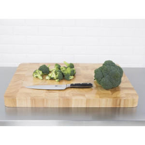 Rezalna deska pravokotne oblike iz lesa 610 x 455 mm - Vogue - Fourniresto