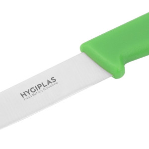 Nož za kuhinjo zeleno rezilo 7,5 cm - Hygiplas - Fourniresto