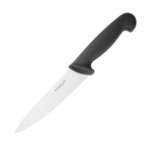 Nož za kuhanje črne barve, rezilo 16 cm - Hygiplas - Fourniresto