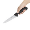 Nož za kuhanje črne barve, rezilo 16 cm - Hygiplas - Fourniresto