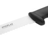 Nož za rezanje z nazobčano črno rezilo 30,5 cm - Hygiplas - Fourniresto