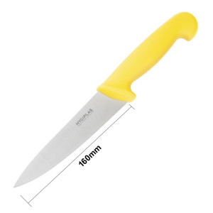 Nož za kuhanje rumene barve, rezilo 16 cm - Hygiplas - Fourniresto
