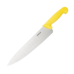 Nož za kuhanje rumene barve, dolžina rezila 25,5 cm - Hygiplas - Fourniresto