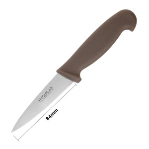 Nož za pisarno rjave barve, rezilo 9 cm - Hygiplas - Fourniresto