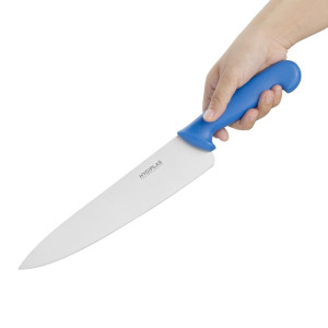 Nož za kuhanje modre barve, dolžina rezila 25,5 cm - Hygiplas - Fourniresto