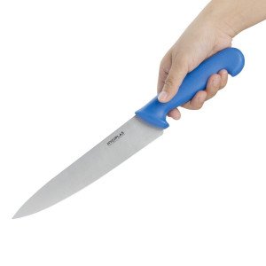 Nož za kuhanje modre barve, rezilo 21,5 cm - Hygiplas - Fourniresto