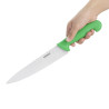 Nož za kuhanje zeleno rezilo 21,5 cm - Hygiplas - Fourniresto