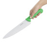 Nož za kuhanje zeleno rezilo 25,5 cm - Hygiplas - Fourniresto