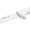 Nož za rezanje z nazobčano belo rezilo 25,5 cm - Hygiplas - Fourniresto