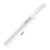 Nož za rezanje z nazobčano belo rezilo 25,5 cm - Hygiplas - Fourniresto