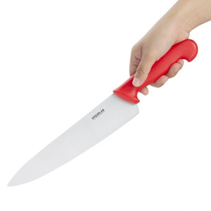 Nož za kuhanje rdeča rezila 25,5 cm - Hygiplas - Fourniresto