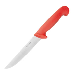 Nož za razkosavanje rdeča trda rezila 15 cm - Hygiplas - Fourniresto