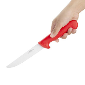 Nož za razkosavanje rdeča trda rezila 15 cm - Hygiplas - Fourniresto