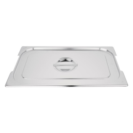 Couvercle Gn 1/1 En Inox Pour Bac Avec Poignées - Vogue - Fourniresto Couvercle Gn 1/1 En Inox Pour Bac Avec Poignées - Vogue - Fourniresto