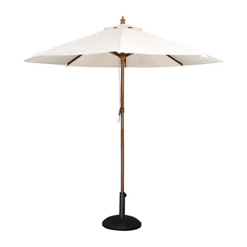 Parasol Cream Round Ø 2.5 M - Bolero - Fourniresto Parasol Cream Round Ø 2.5 M - Bolero - Fourniresto