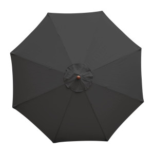 Dežnik črn okrogel Ø 3 m - Bolero - Fourniresto