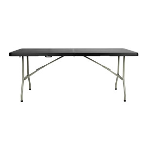 Prenosljiva črna miza središčna 180 cm - Bolero - Fourniresto