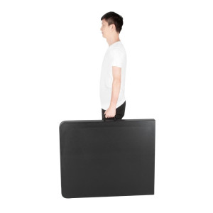 Prenosljiva črna miza središčna 180 cm - Bolero - Fourniresto