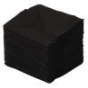 Prtički za koktajle črne barve 2-slojni 250 x 250 mm - paket 2000 kosov - FourniResto - Fourniresto
