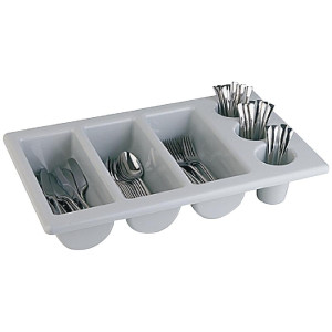 Pribor za jedilni pribor siv z 6 predelki GN 1/1 325 x 530 mm - APS - Fourniresto