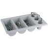 Pribor za jedilni pribor siv z 6 predelki GN 1/1 325 x 530 mm - APS - Fourniresto