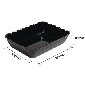 Črne sklede San 4,25 L 335 x 255 mm - Olympia KRISTALLON - Fourniresto