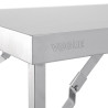 Velika zložljiva miza iz nerjavečega jekla 1800 mm - Vogue - Fourniresto